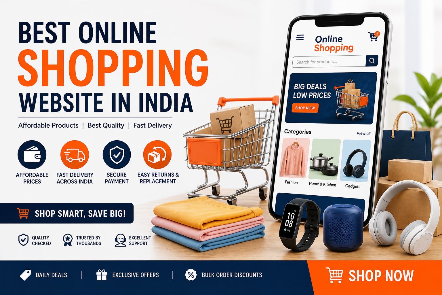 Best Online Shopping Website in India – Affordable Products for Daily Needs